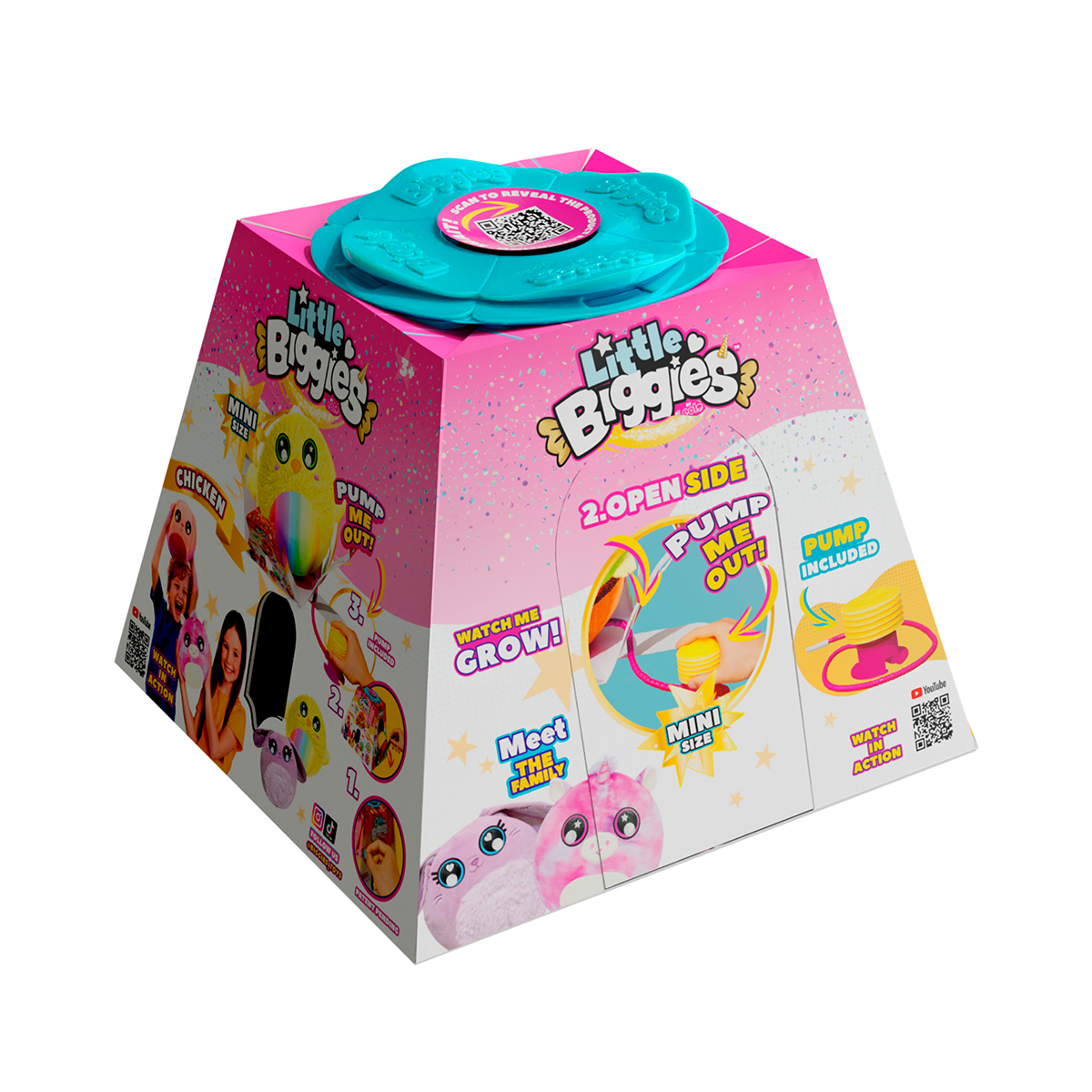 Надувна іграшка Little Foodies Морозиво Biggies 22 cm з насосом у комплекті — превʼю 2