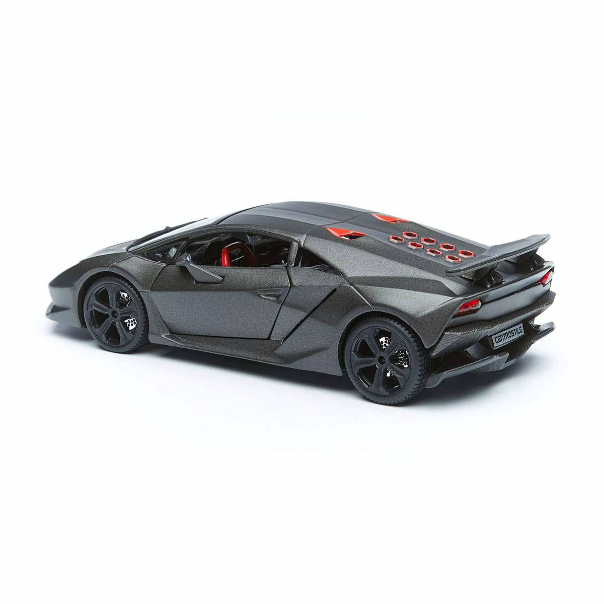 Автомодель Bburago Lamborghini Sesto Elemento 1:24 сірий металік — превʼю 6