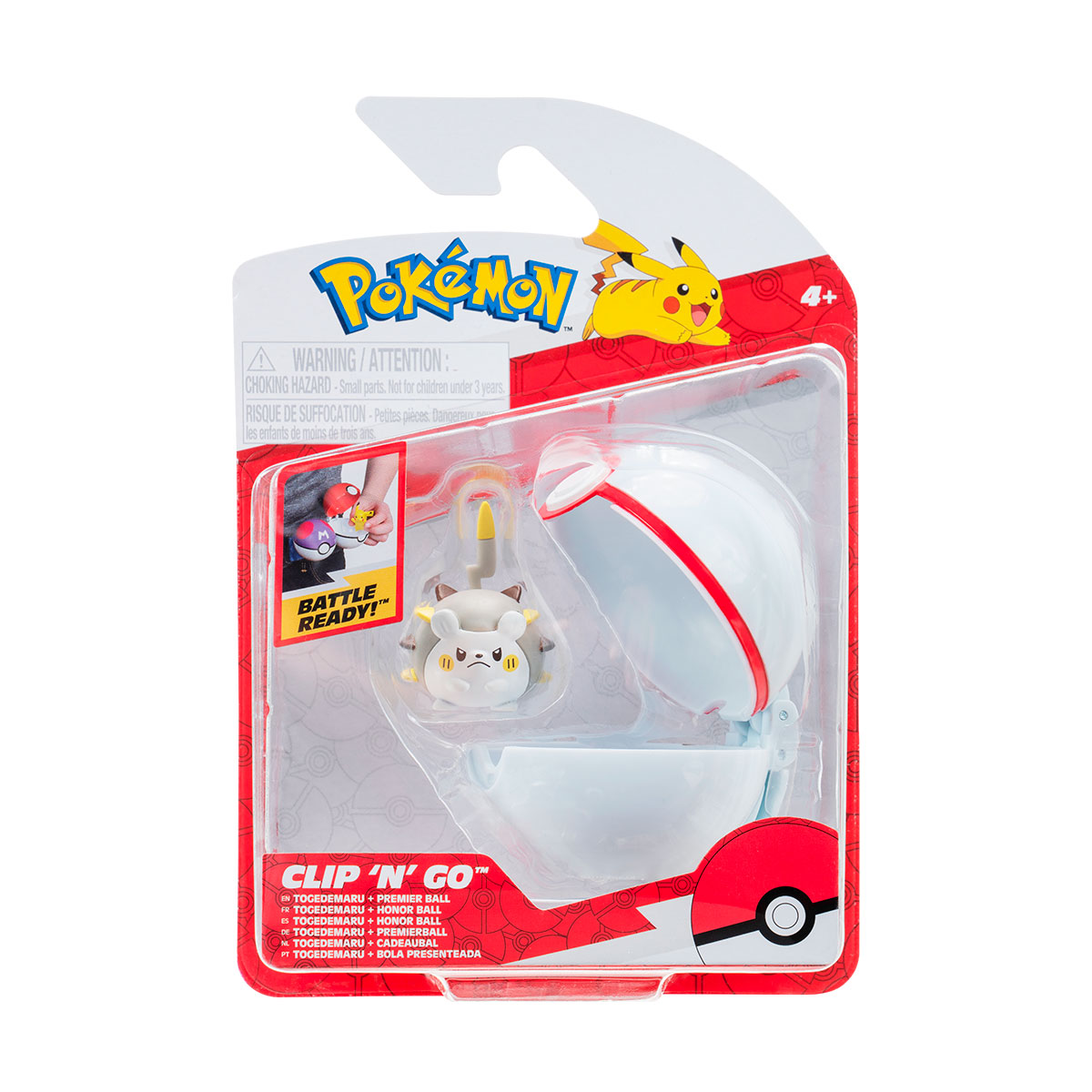 Ігровий набір Pokemon W16 Тогедемару з покеболом Jazwares 5 см фігурка — превʼю 1