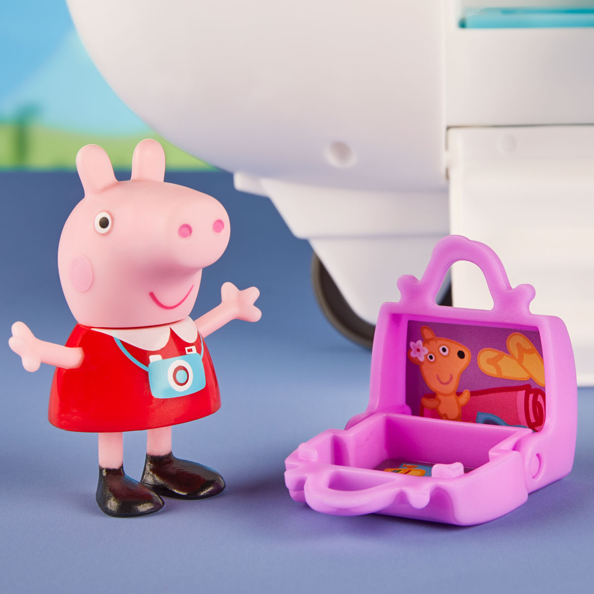 Ігровий набір Літак з фігуркою Пеппи Peppa Pig дитячий пластиковий Червоний — превʼю 10