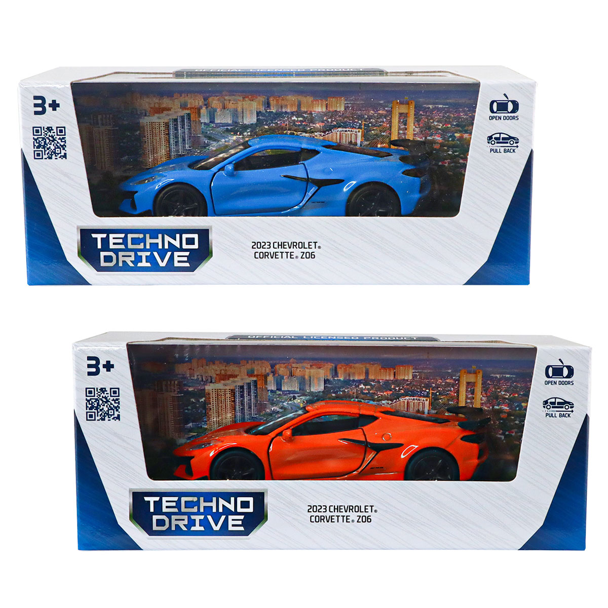 Автомодель Chevrolet Corvette Z06 2023 Techno Drive 1:43 металева — превʼю 6