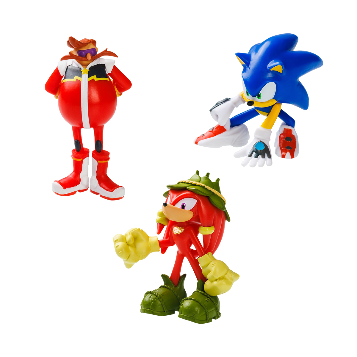 Набір фігурок Sonic Prime Сонік Наклз та Доктор Еґман 6,5 см 3 шт — превʼю 2