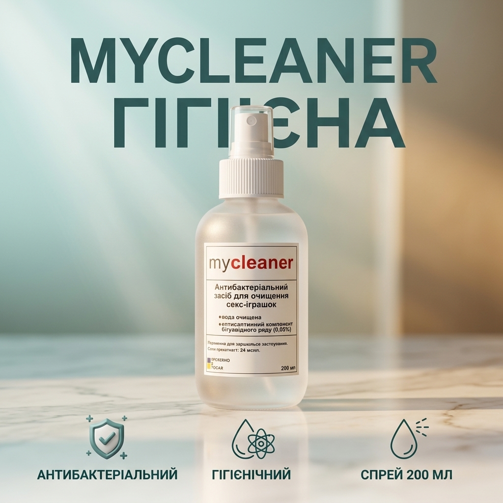 Антибактеріальний спрей для очищення секс-іграшок MyCleaner 200 мл Гігієнічний