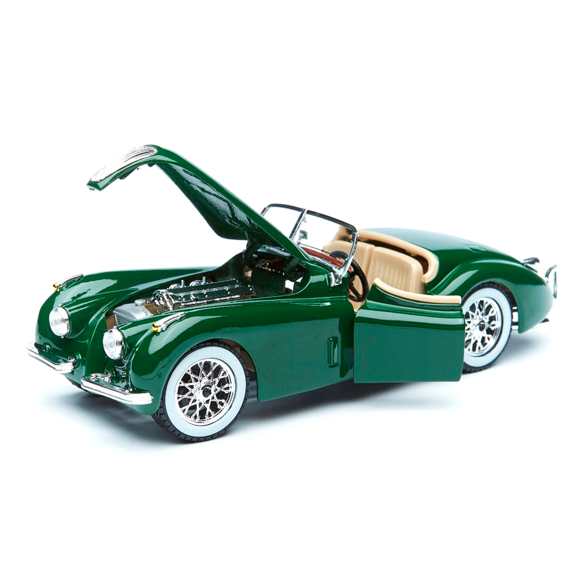 Колекційна автомодель Jaguar XK 120 1951 Bburago 1:24 металева — превʼю 6