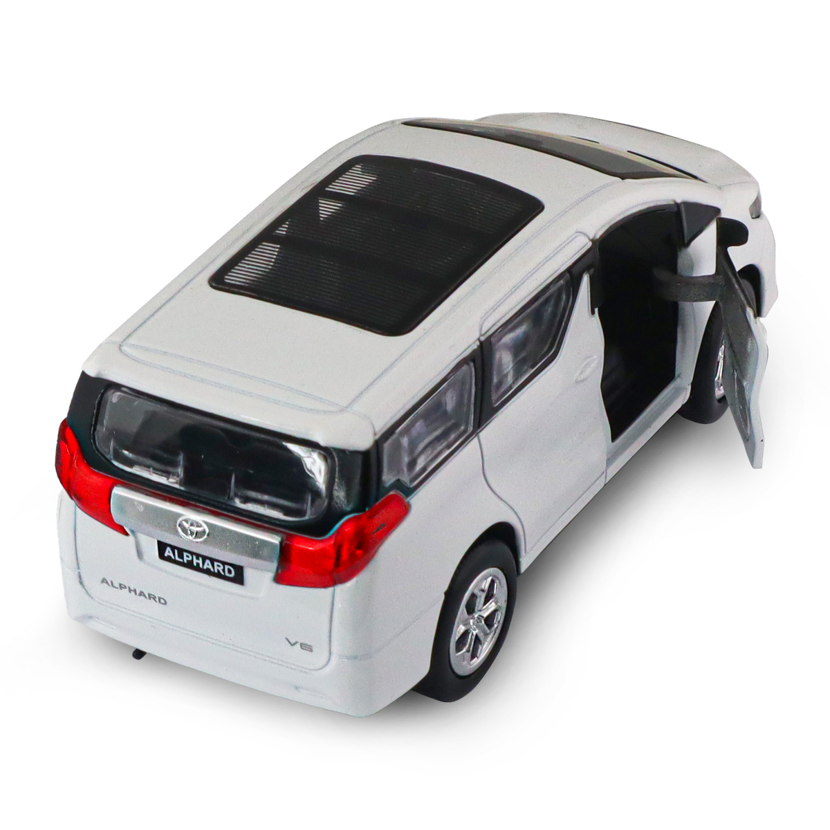 Автомодель Toyota Alphard Techno Drive 1:40 Біла металева — превʼю 2