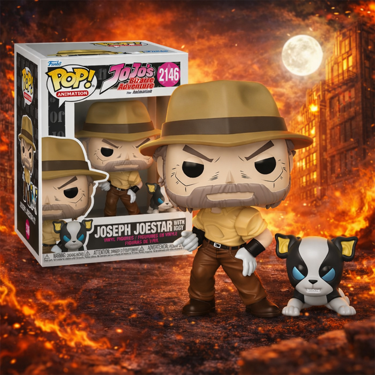 Набір колекційних фігурок Funko POP - Джозеф та Іггі JoJo Bizarre Adventure — превʼю 3