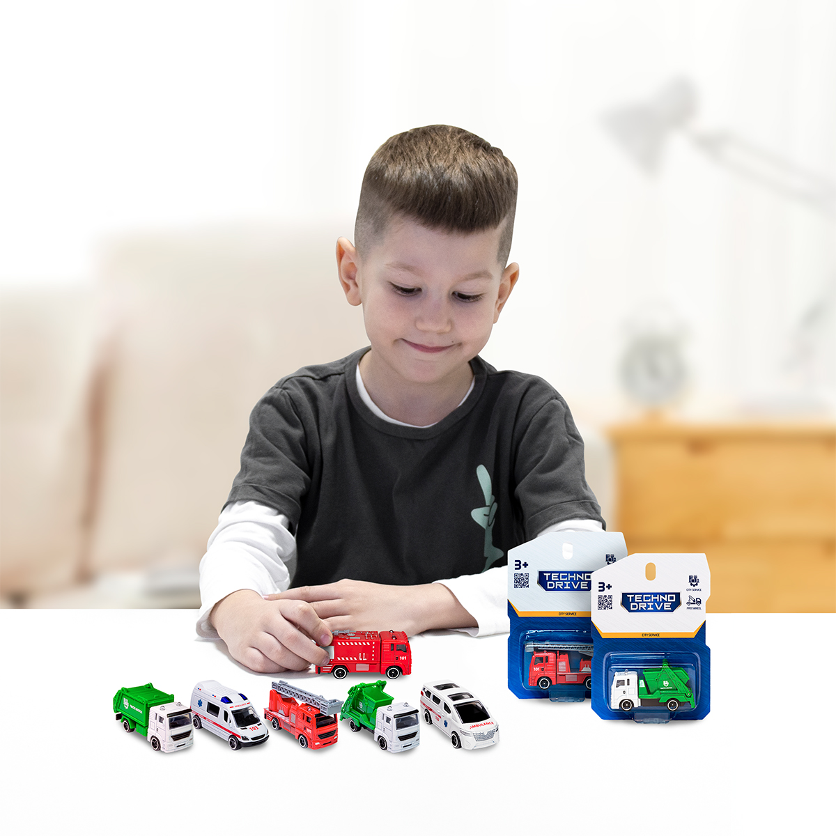 Машинка ігрова TechnoDrive Міська служба 1:64 — превʼю 10
