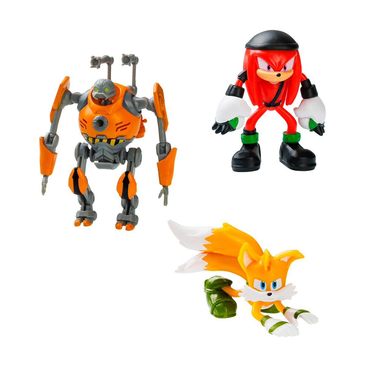 Набір ігрових фігурок Sonic Prime 3 шт Еґфорсер Наклз Тейлз 6,5 см — превʼю 2