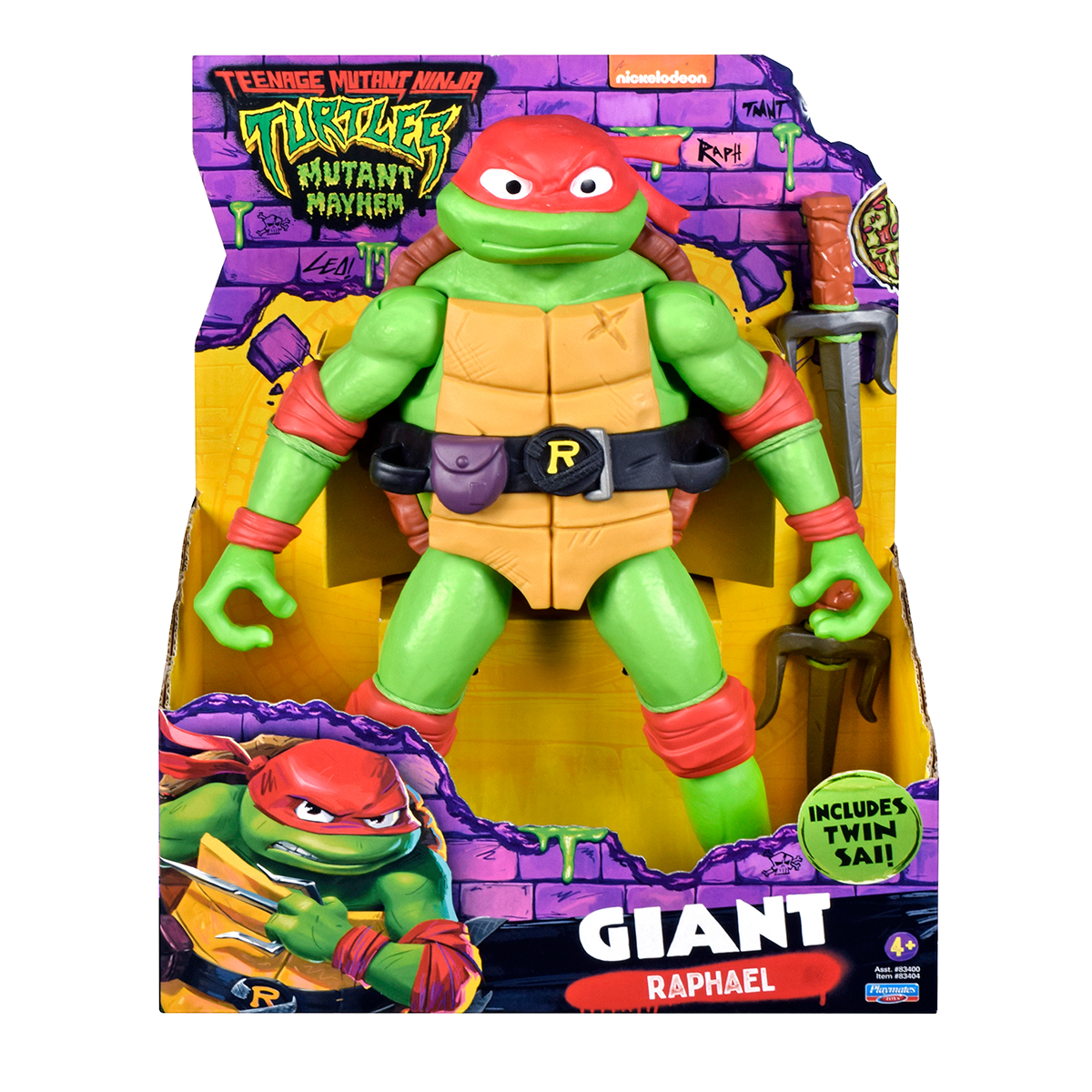 Ігрова фігурка TMNT Рафаель Гігант 30 см з аксесуарами — превʼю 5