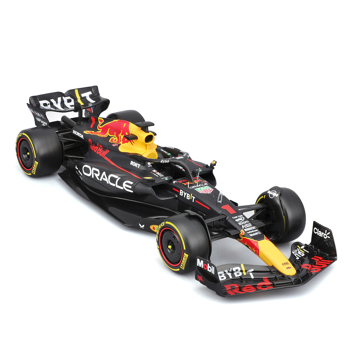 Автомодель Bburago Red Bull Racing RB19 з фігуркою 1:24 Чорна — превʼю 9