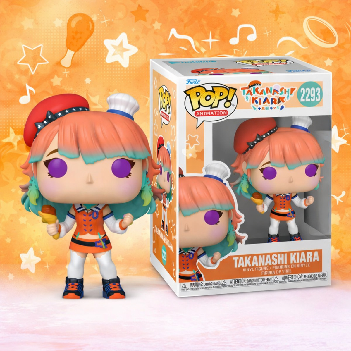 Колекційна ігрова фігурка Funko POP Hololive Takanashi Kiara Аніме Багатоколірна — превʼю 3