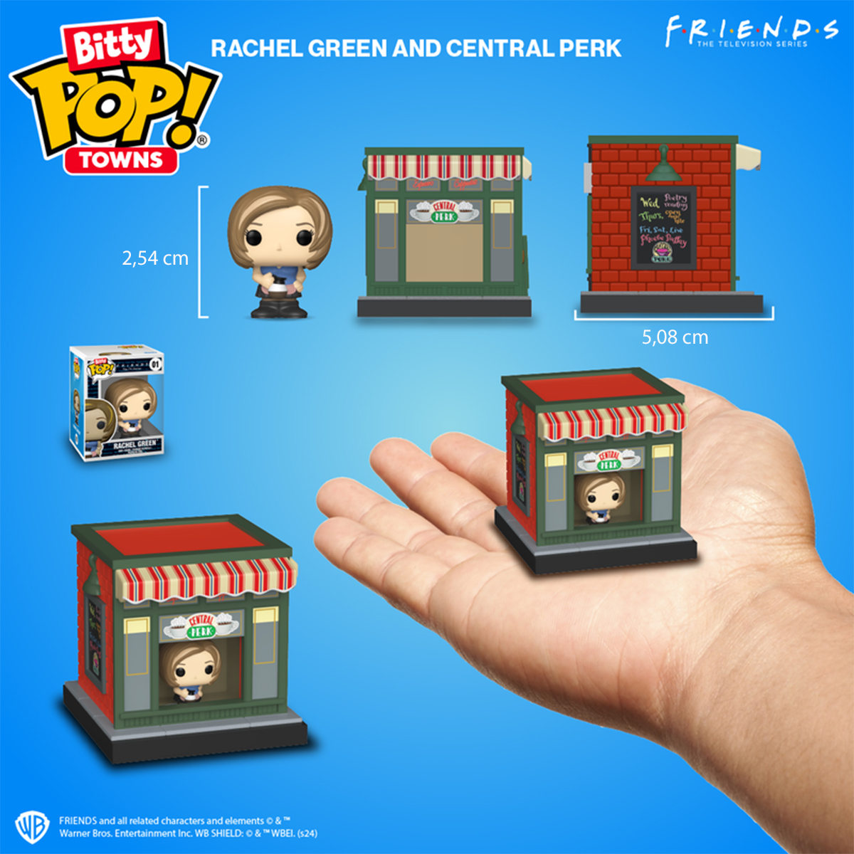Фігурка Funko Pop Bitty Pop Town — Рейчел Ґрін (Rachel Green) — 2,54 см — превʼю 3