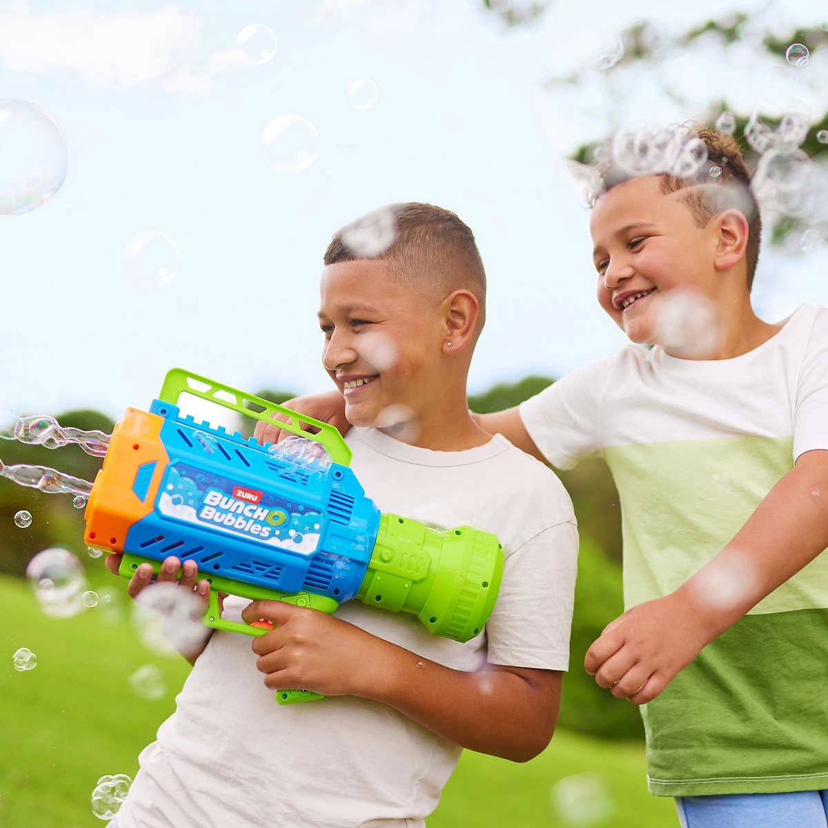 Ігровий набір Bunch O Bubbles Бластер для мильних бульбашок з LED підсвіткою — превʼю 7