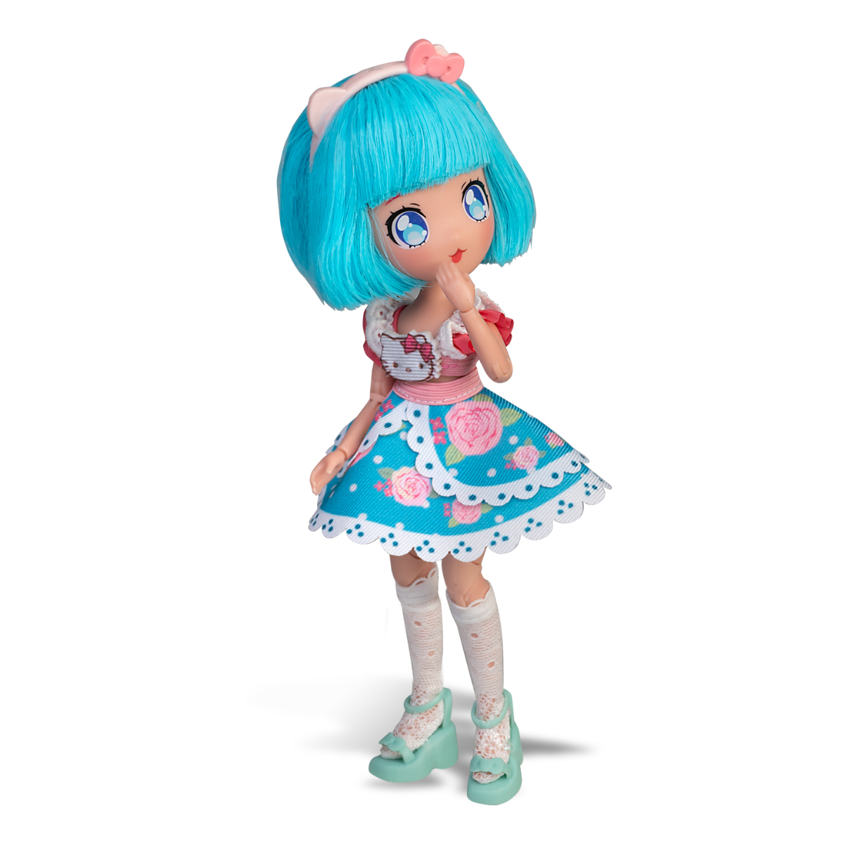 Лялька 4SF Manga Dolls Hello Kitty Пінк 19,5 см з аксесуарами — превʼю 4