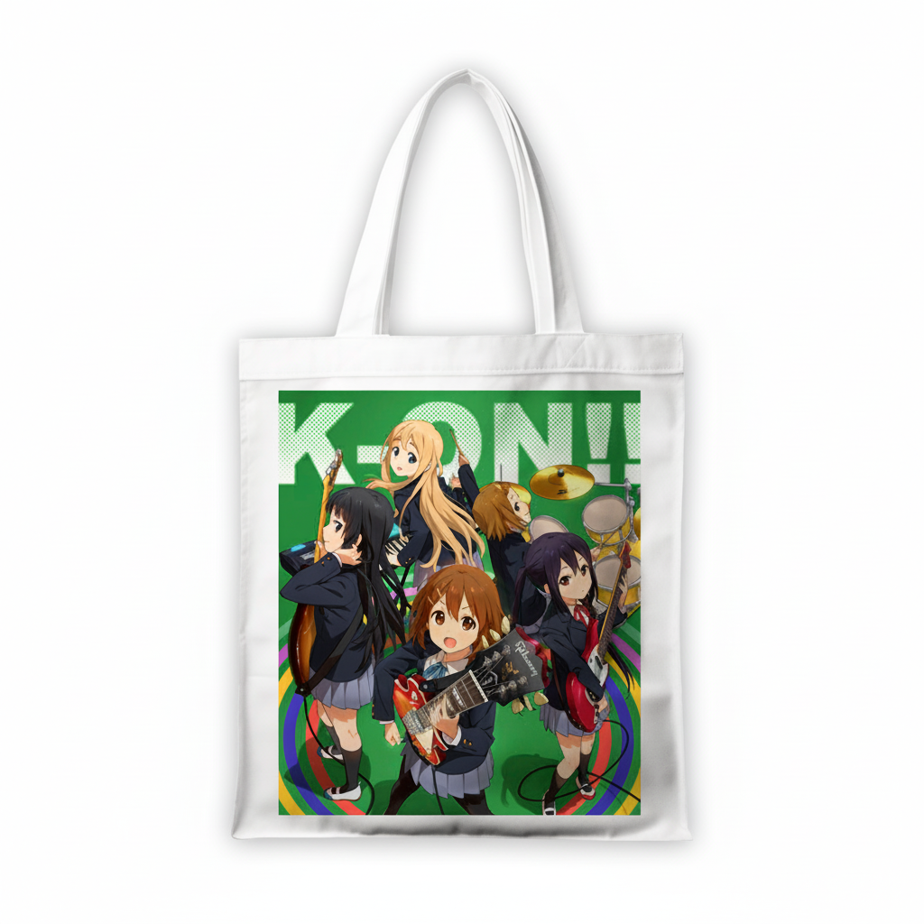 Сумка-шопер К-он! K-On! 39x35 см біла з льону 11337