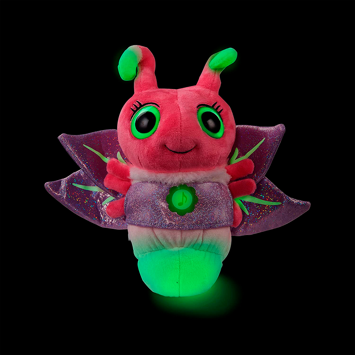 М'яка іграшка Glowies – Рожевий світлячок Pink Firefly – 15 см — превʼю 3