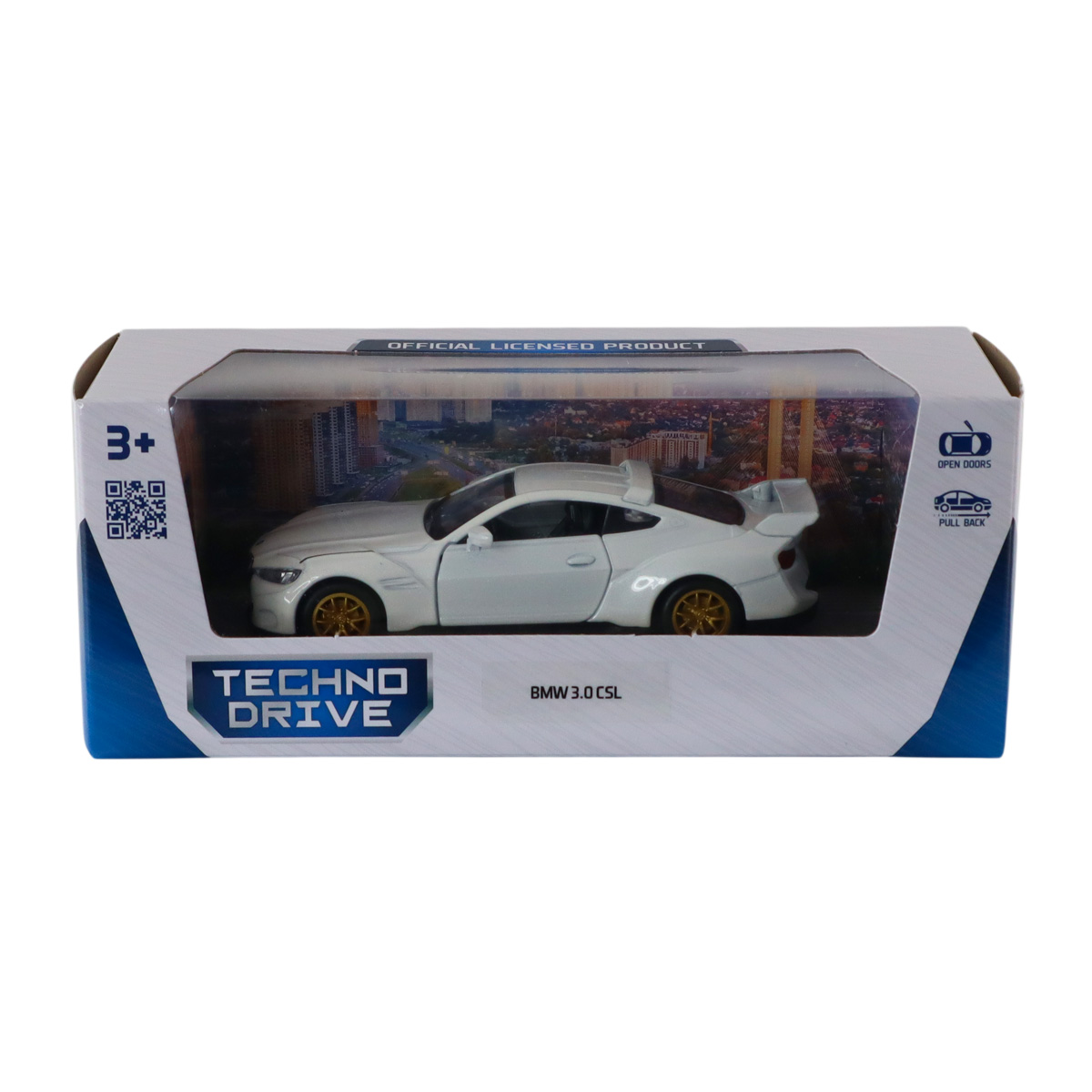 Автомодель Techno Drive BMW 3.0 CSL металева 1:42 Біла — превʼю 5