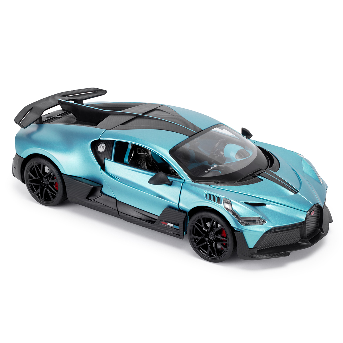 Автомодель Bugatti Divo Techno Drive 1:18 металева з відкривними деталями Синя — превʼю 13