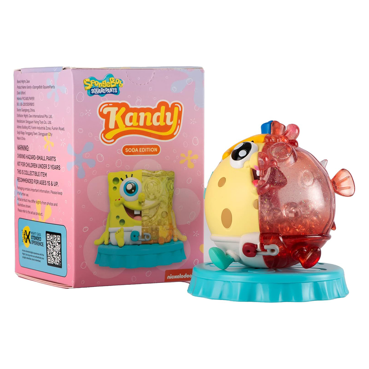 Колекційна фігурка Mighty Jaxx Kandy Soda Edition Губка Боб 10 см — превʼю 1