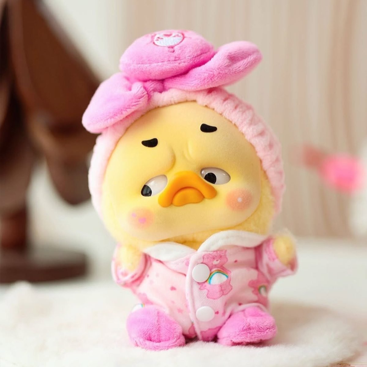 М'яка іграшка Pop Top Upset Duck x Care Bears — Будь веселкою (Be Rainbow) — превʼю 9