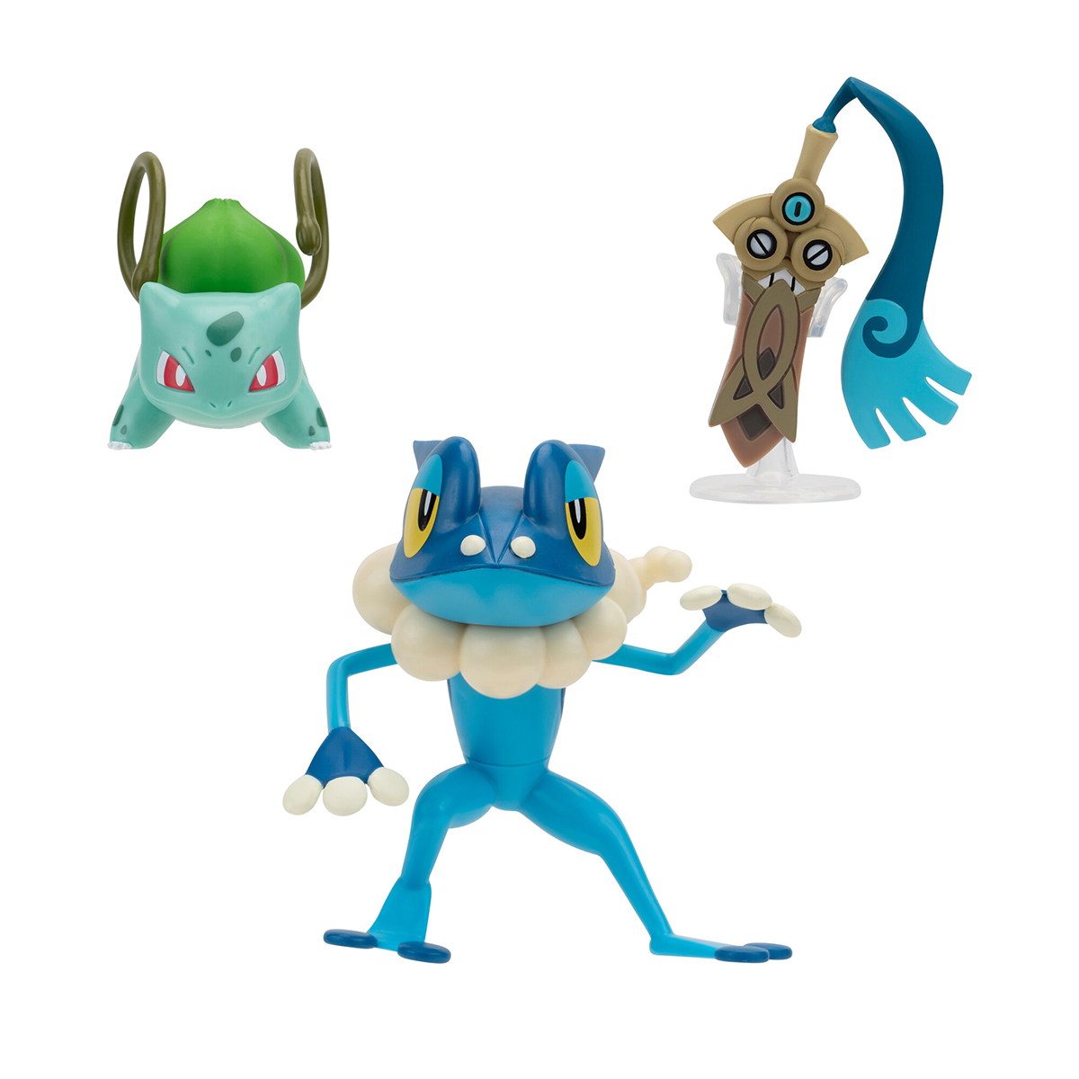 Набір ігрових фігурок Pokemon W19 - Хонедж, Бульбазавр, Фрогадир 3 шт — превʼю 2