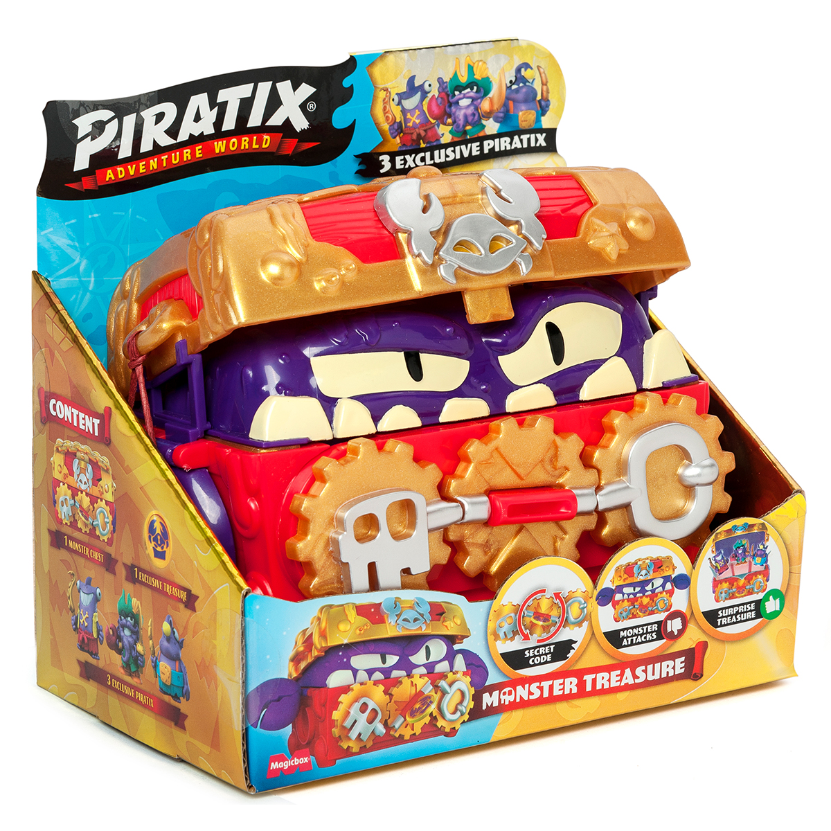 Ігровий набір Piratix S Скриня зі скарбами Magicbox Int піратський дитячий — превʼю 8