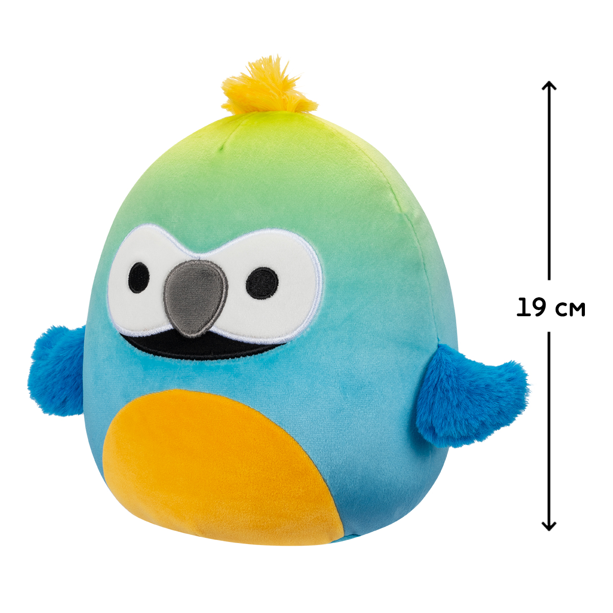 М'яка іграшка Squishmallows — Макао Баптиз (Baptiz the Macaw) — 19 см — превʼю 2