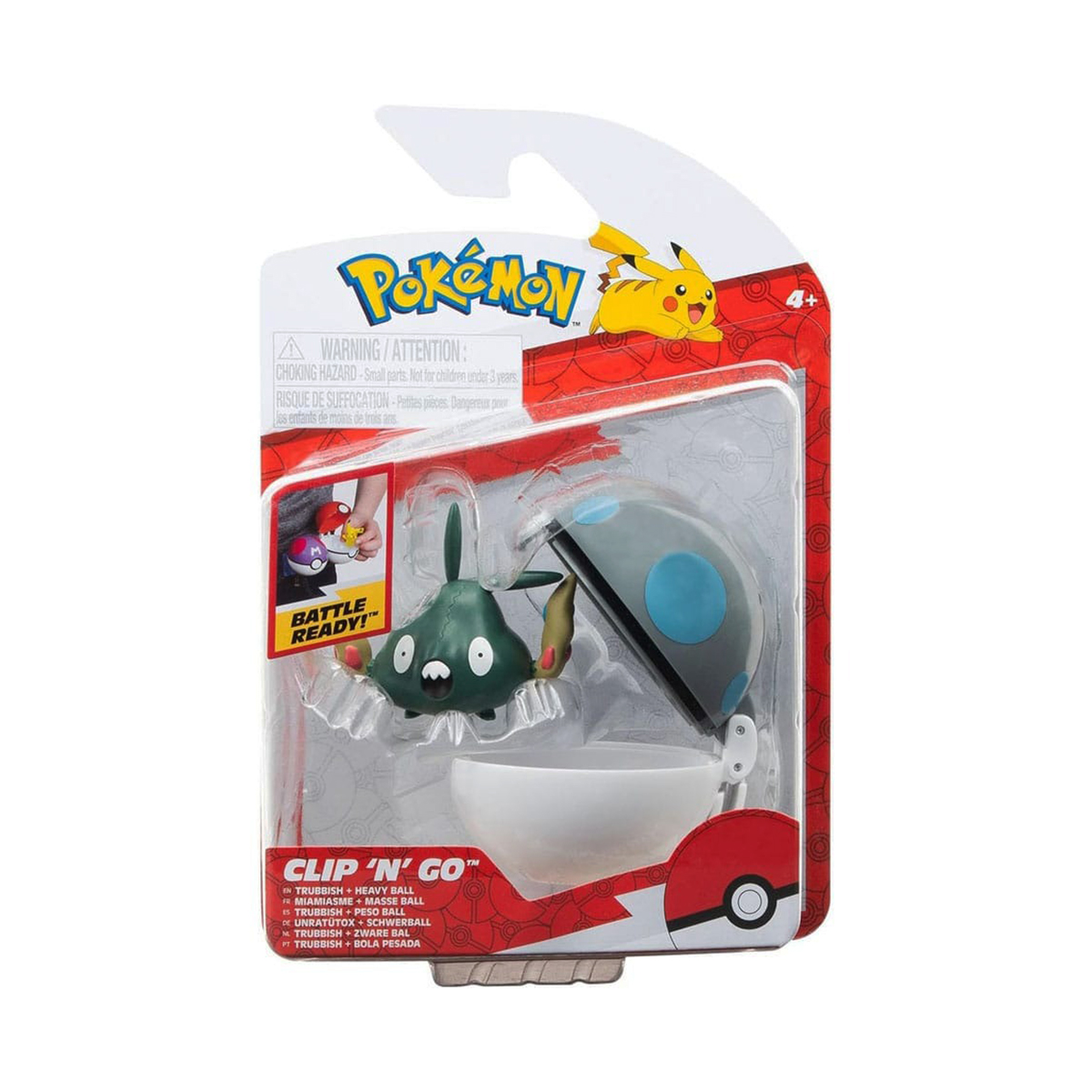 Ігровий набір Pokemon W15 Траббіш з покеболом Jazwares 5 см дитячий фігурка
