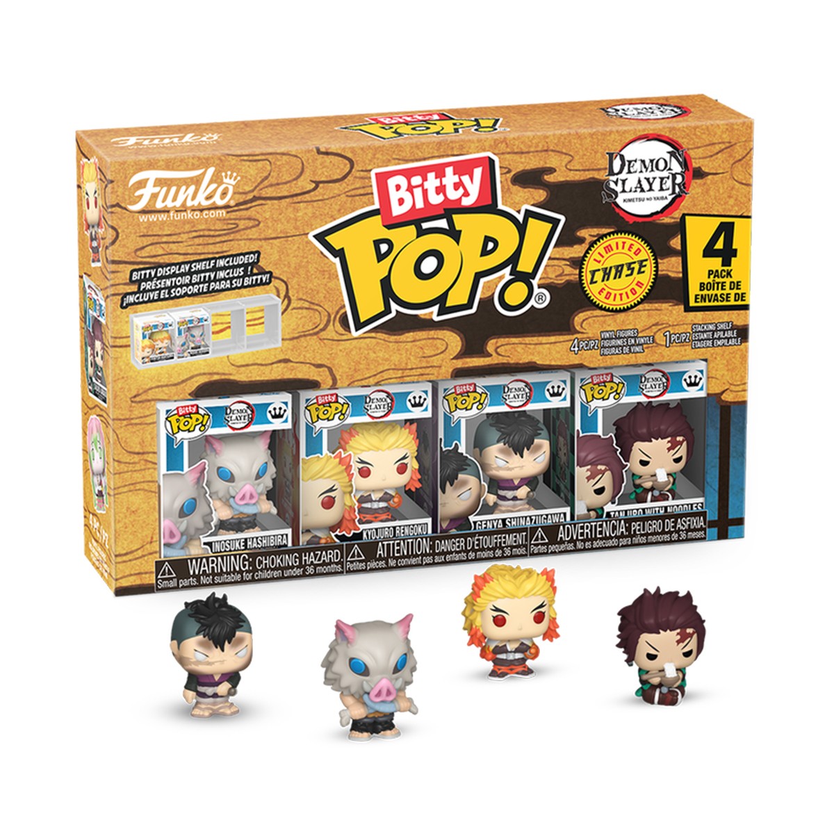 Набір колекційних фігурок Вбивця демонів Demon Slayer Funko Bitty POP 4 шт — превʼю 2