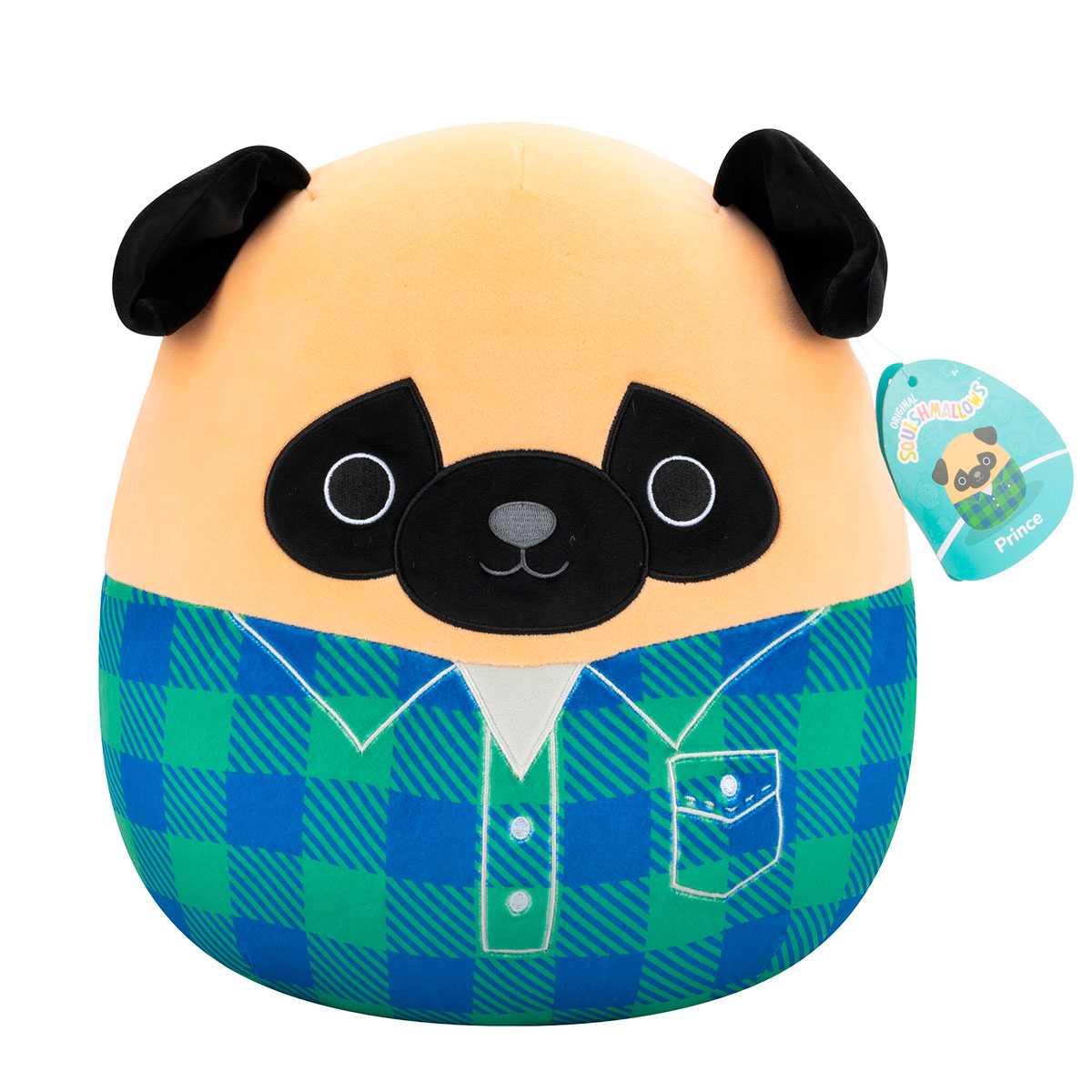М'яка іграшка Squishmallows – Мопс Принц (Prince) – 30 cm — превʼю 7