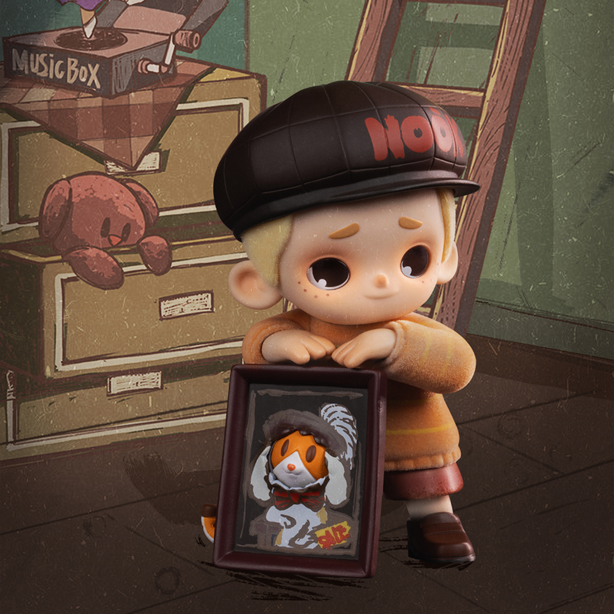 Колекційна фігурка 52Toys NOOK Вінтажна крамниця — Nook та Jiumu — 9 см — превʼю 2