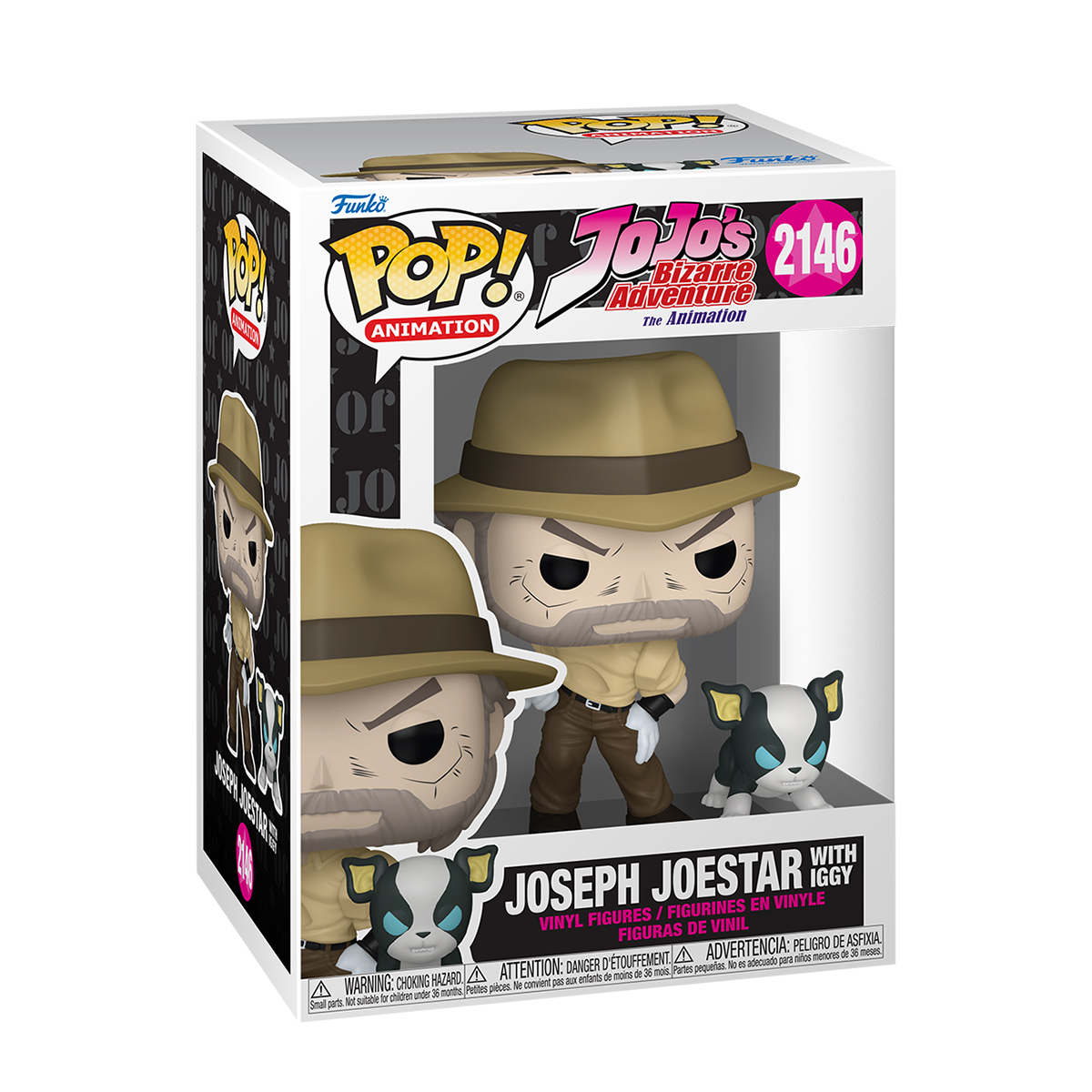 Набір колекційних фігурок Funko POP - Джозеф та Іггі JoJo Bizarre Adventure