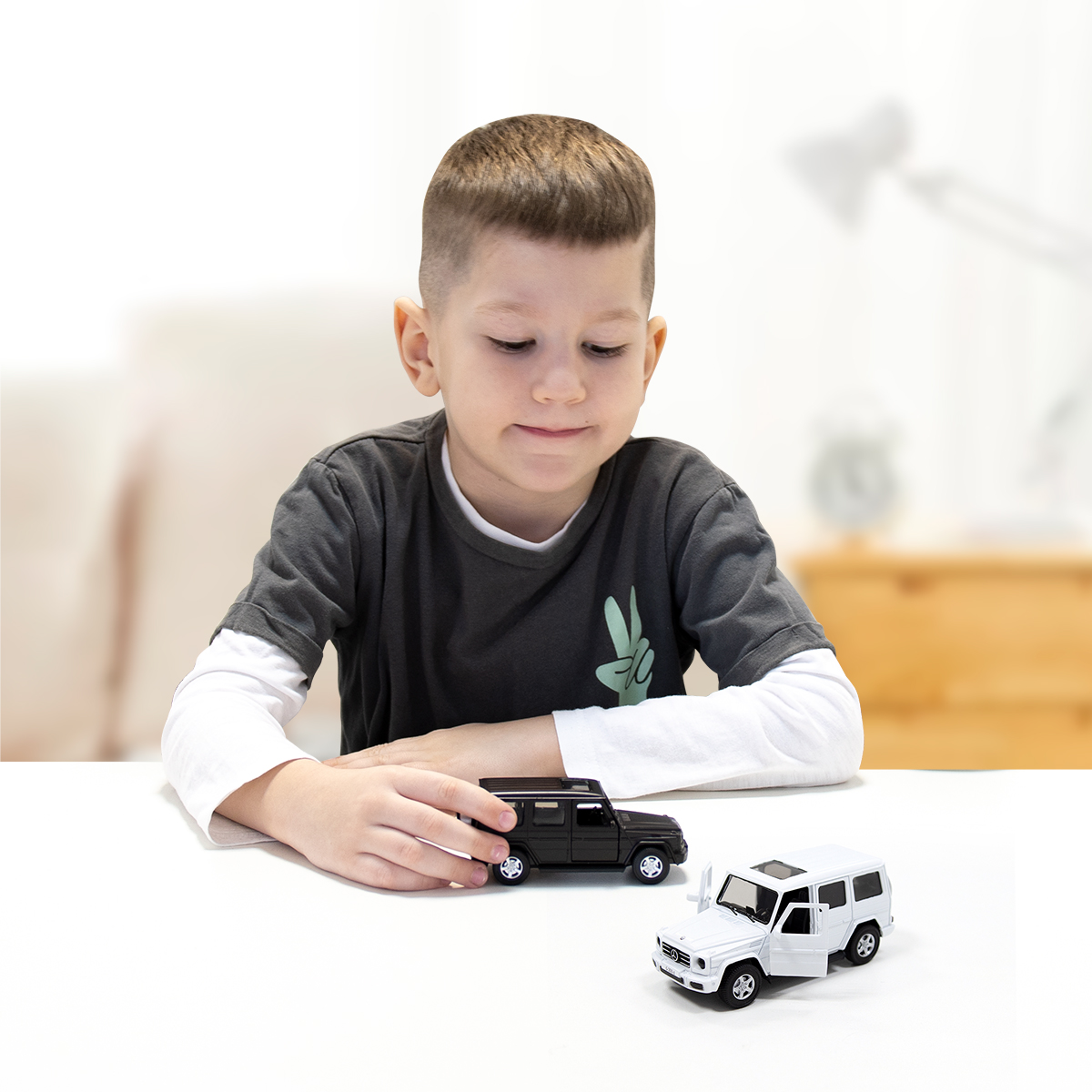 Автомодель металева TechnoDrive Mercedes-Benz G350 Чорна — превʼю 2