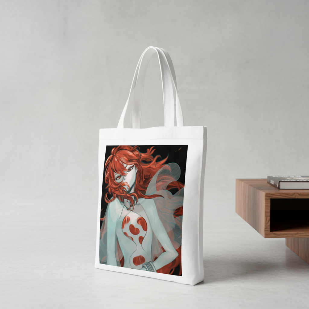 Сумка-шопер Країна Блискучих (Land of the Lustrous) - Падпараджа біла з льону (26787) — превʼю 1