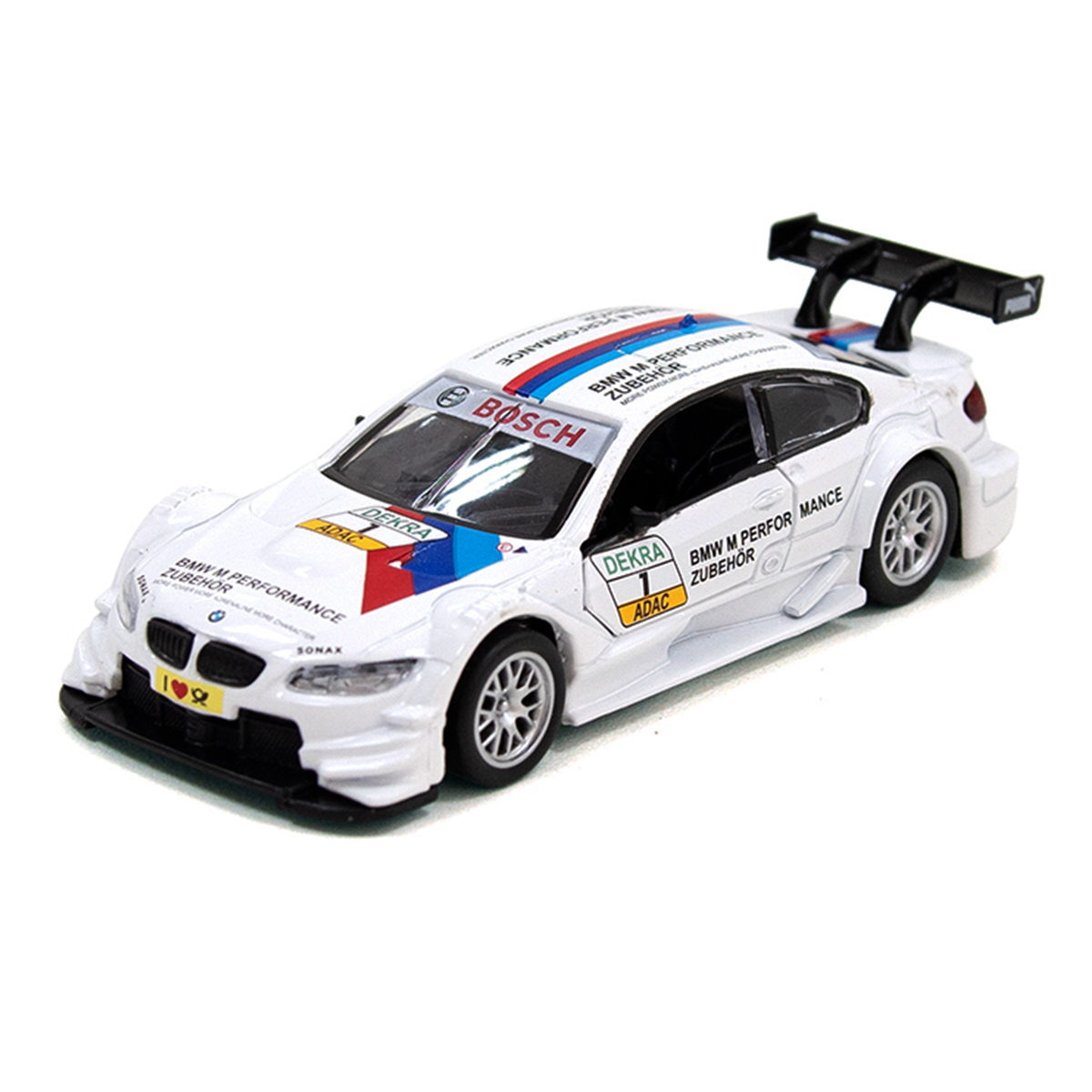 Автомодель BMW M3 DTM TechnoDrive металева з функцією pull-back Біла — превʼю 1