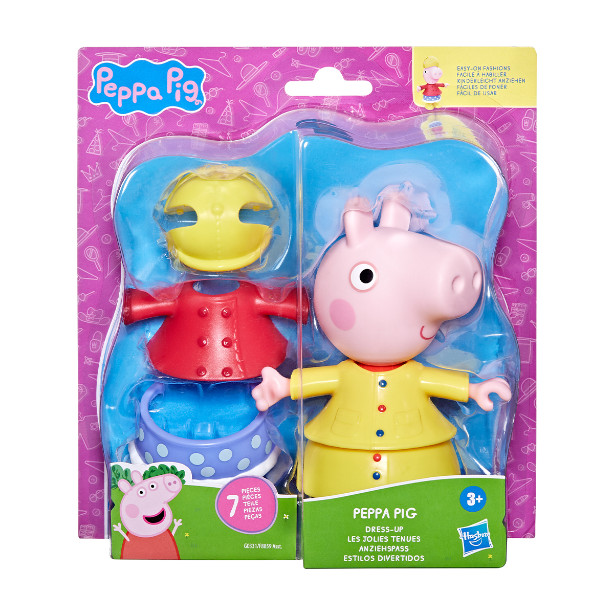 Ігровий набір дитячий Peppa Figurines Одягни Пеппу 15 см з аксесуарами — превʼю 2