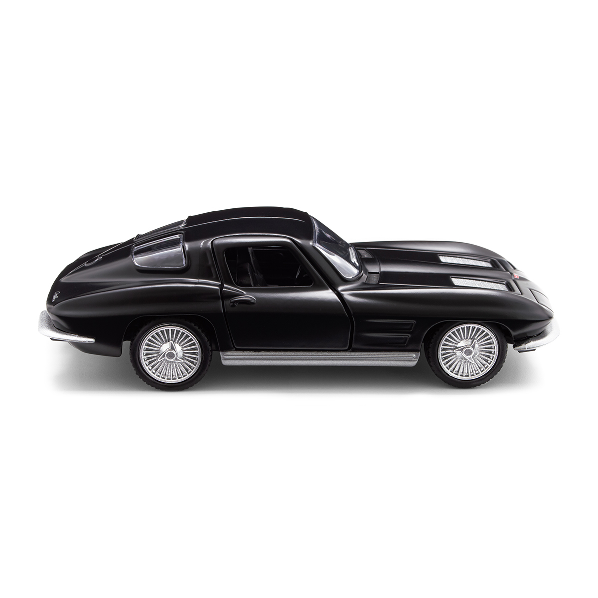 Автомодель Chevrolet Corvette Split Window 1963 металева 1:35 Матова чорна — превʼю 12