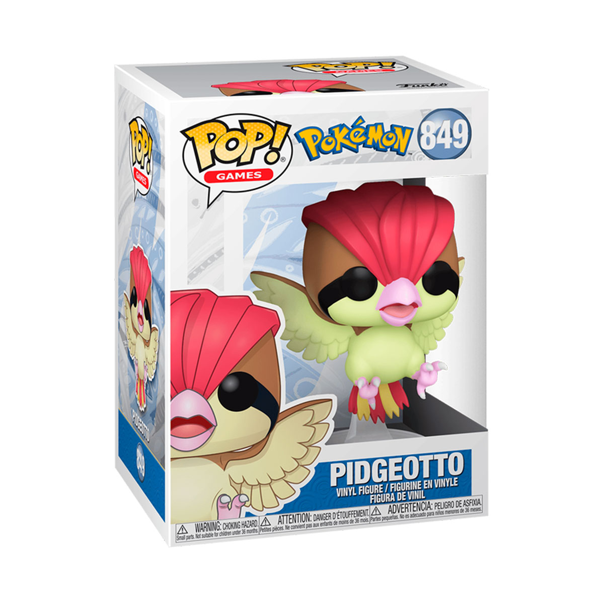 Колекційна фігурка Pidgeotto-Піджеотто Pokemon Funko POP аніме персонаж Кольорова — превʼю 3