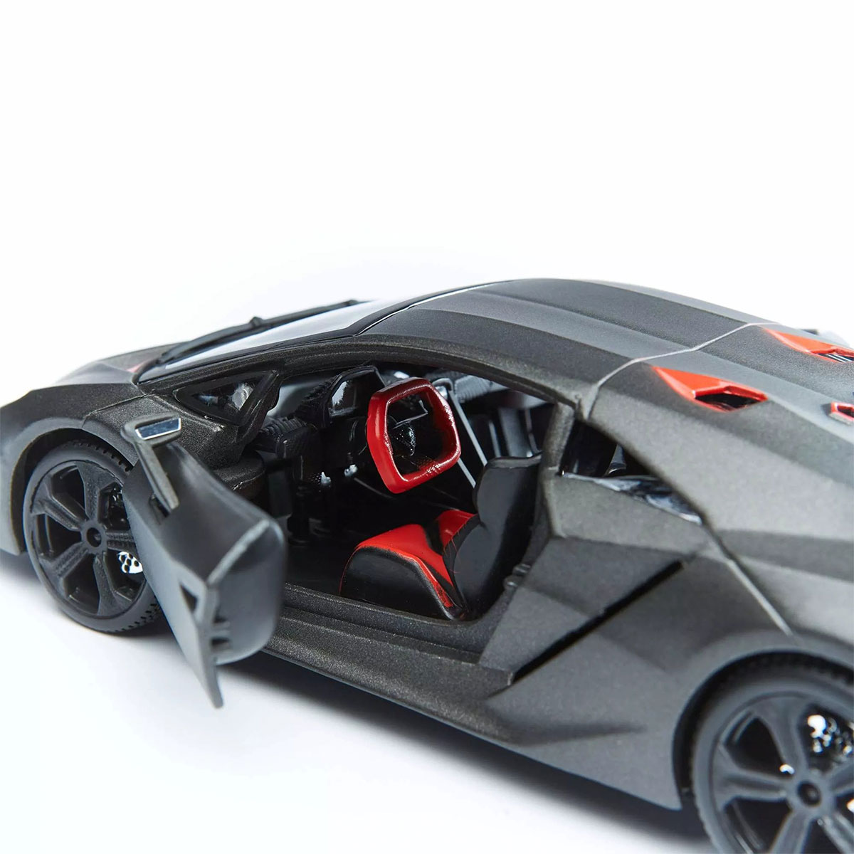 Автомодель Bburago Lamborghini Sesto Elemento 1:24 сірий металік — превʼю 11