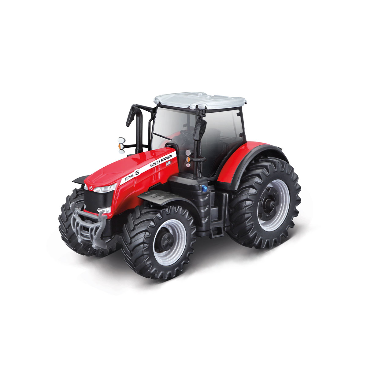 Трактор Massey Ferguson 8740S іграшковий металевий 10 см Червоно-чорний — превʼю 1