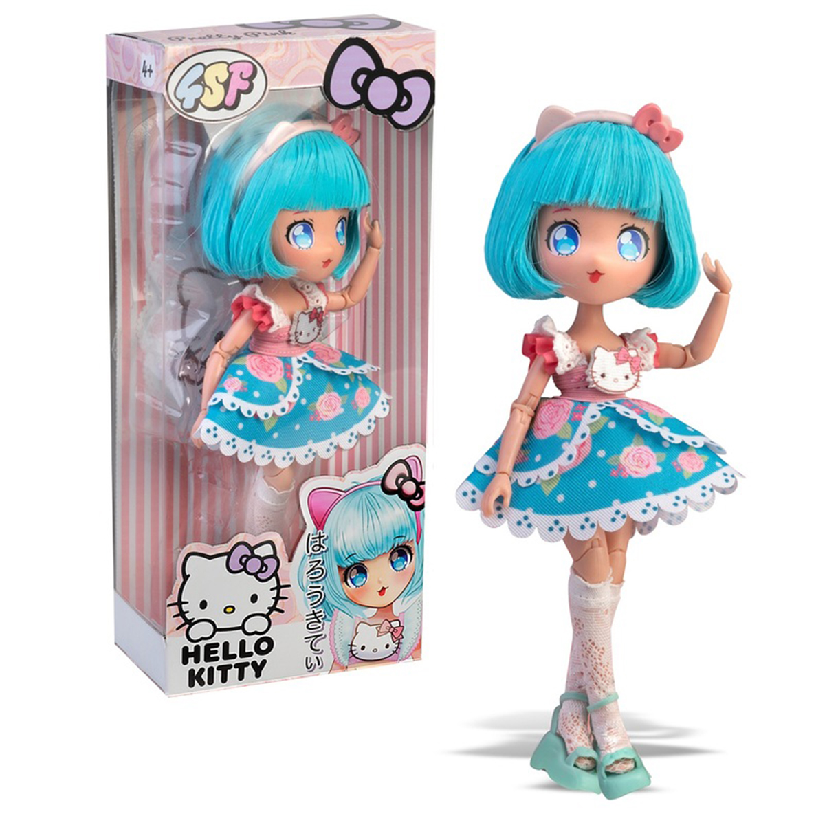 Лялька 4SF Manga Dolls Hello Kitty Пінк 19,5 см з аксесуарами