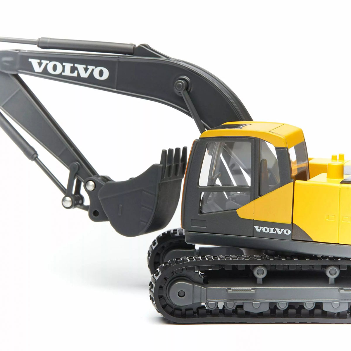Екскаватор Bburago Volvo EC220E 1:50 металевий гусеничний Жовто-чорний — превʼю 7