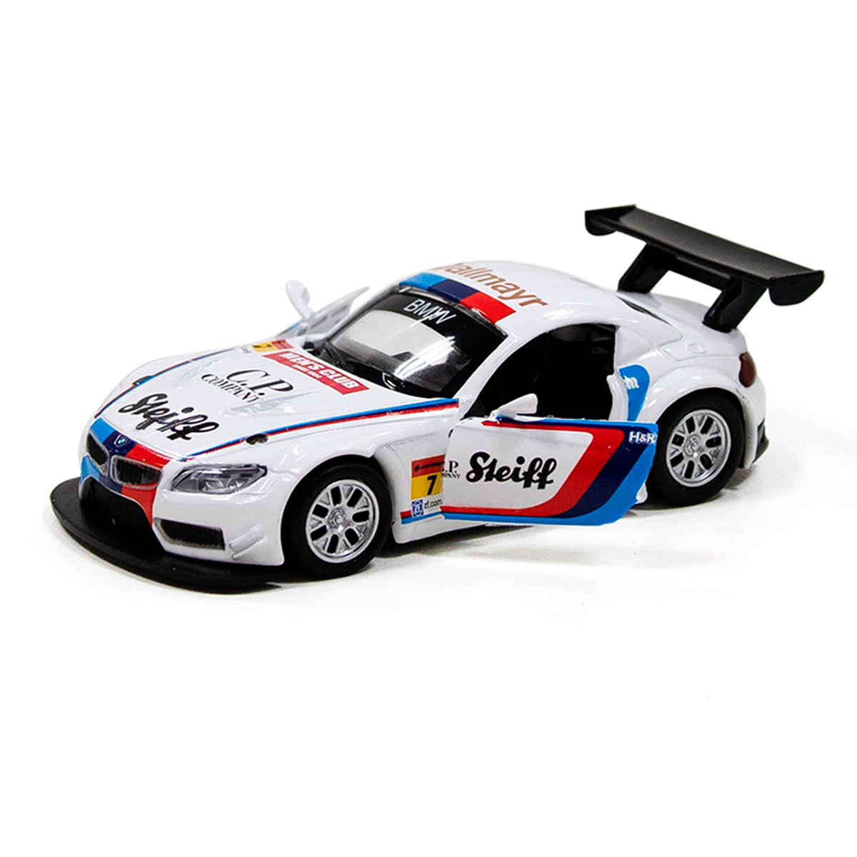 Автомодель BMW Z4 GT3 Techno Drive металева Біла — превʼю 11