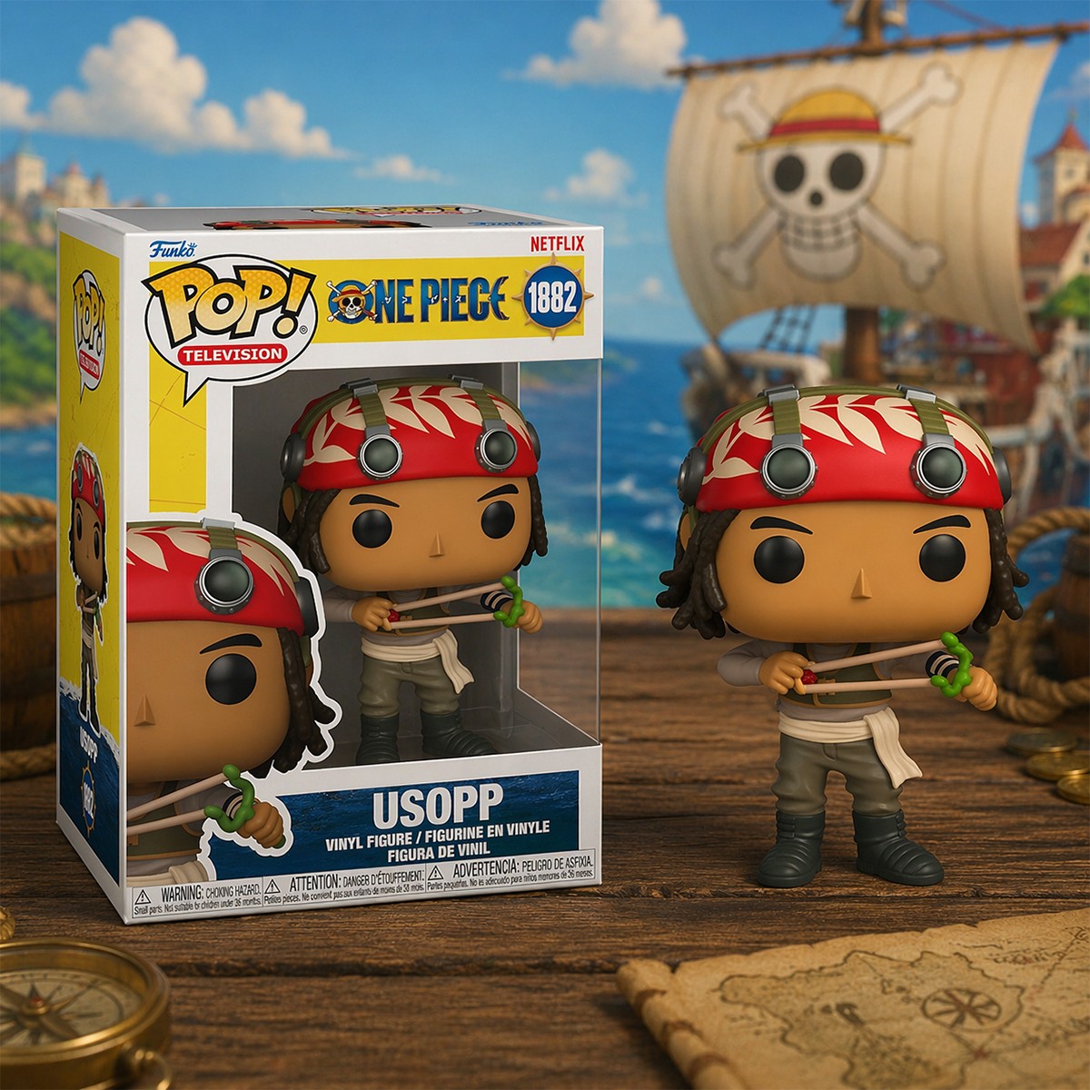 Колекційна фігурка Funko POP One Piece Ван Піс - Усопп Usopp аніме герої — превʼю 3