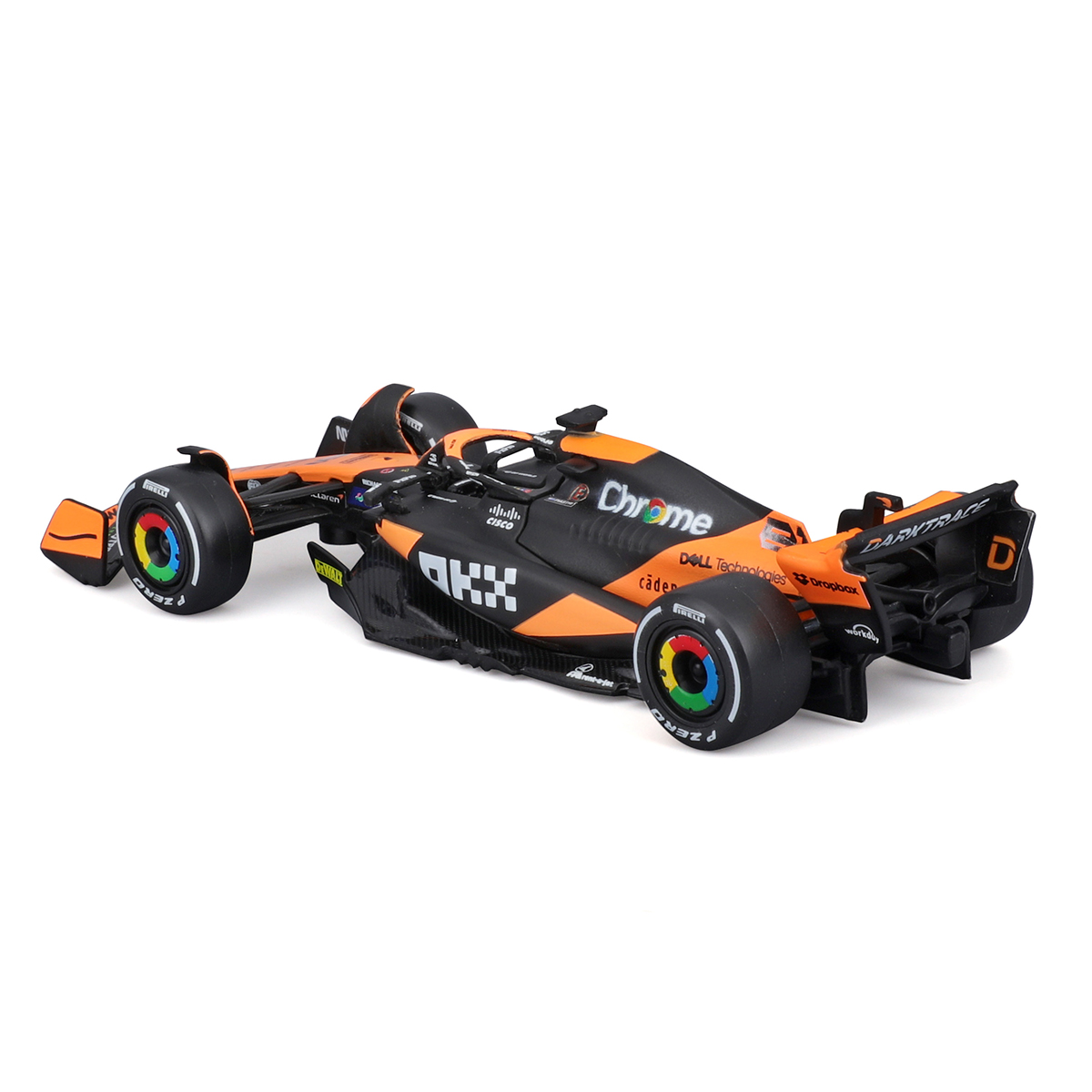 Автомодель Bburago McLaren F1 MCL38 2024 Чорно-помаранчева 1:43 — превʼю 5