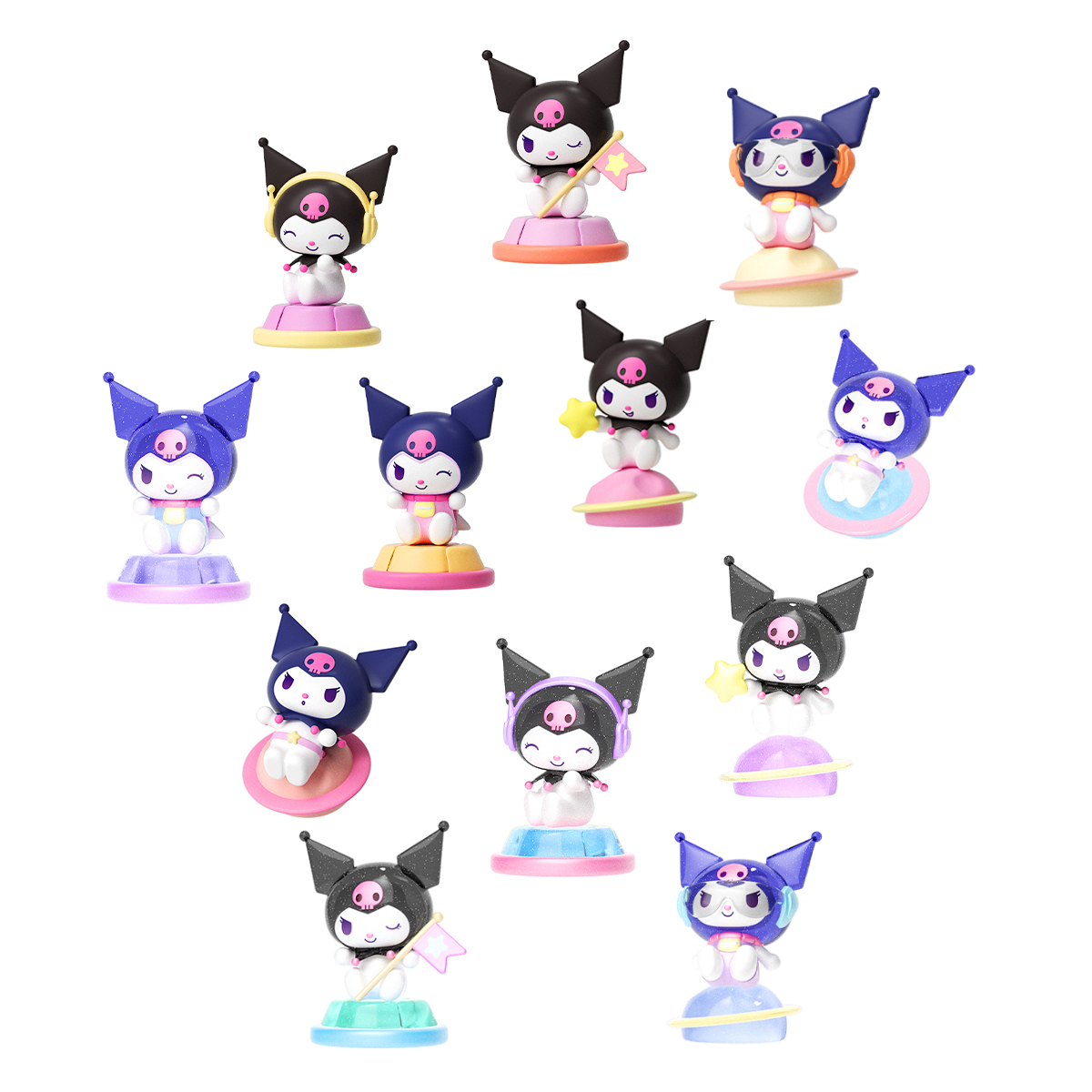Фігурка Pop Top Kuromi – Куромі (Kuromi) – 3 см – Галактичні пригоди – Світло — превʼю 3