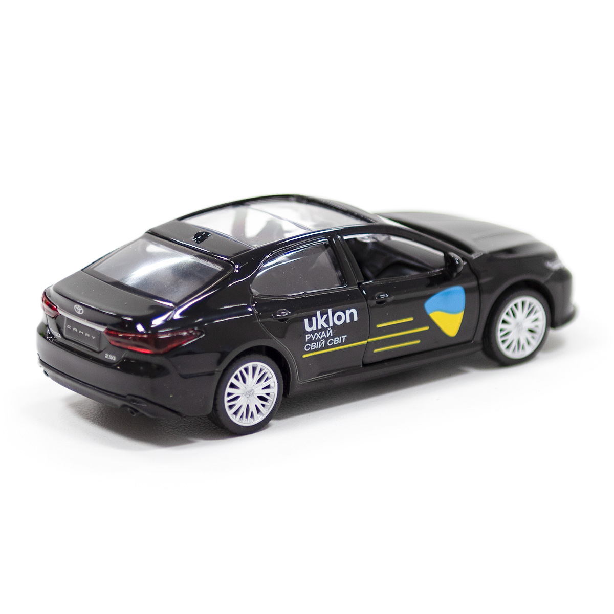 Автомодель Techno Drive Toyota Camry Uklon металева Чорна — превʼю 6