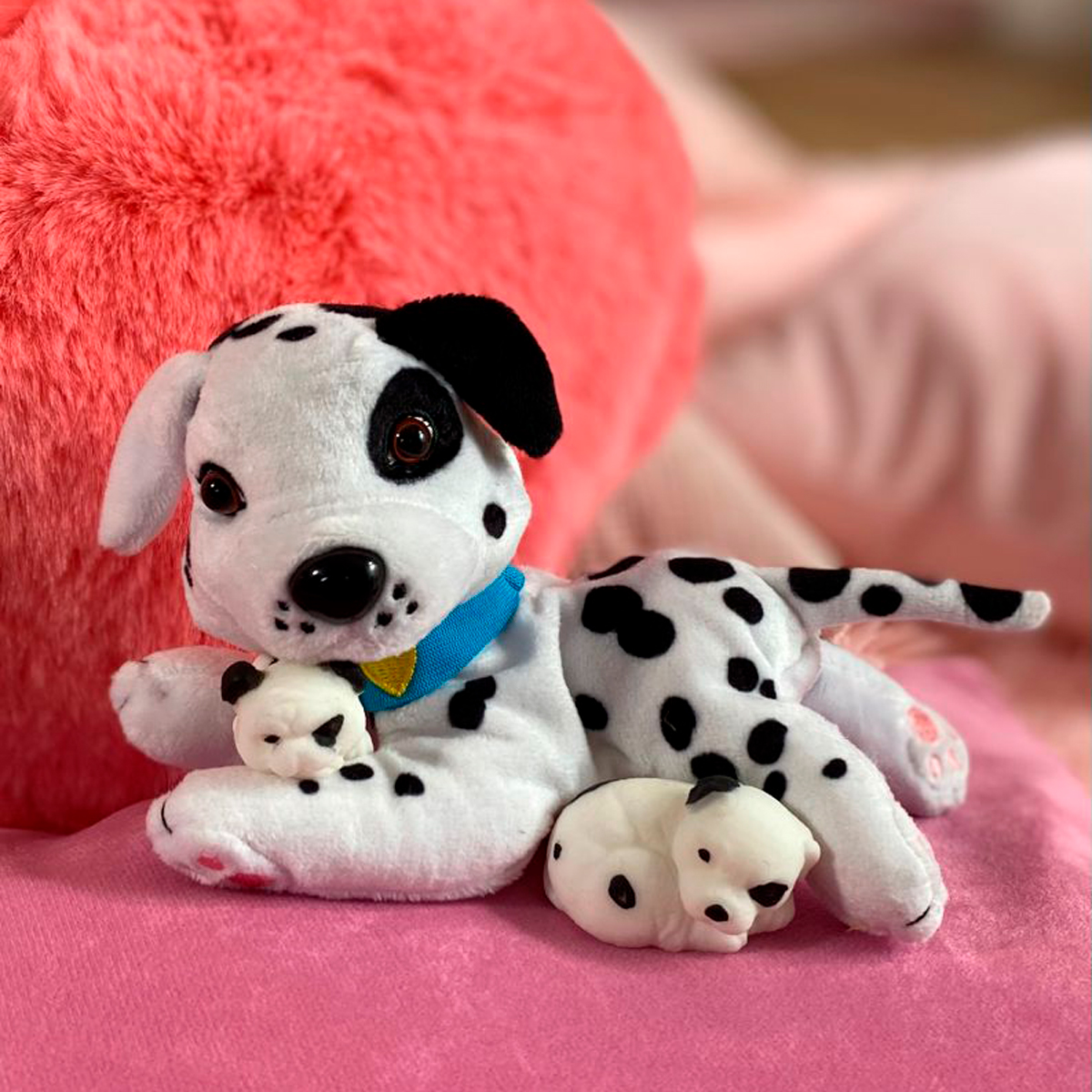 М'яка іграшка Собачка мама з сюрпризом — Dog Mom with Surprise — 25 см — превʼю 4
