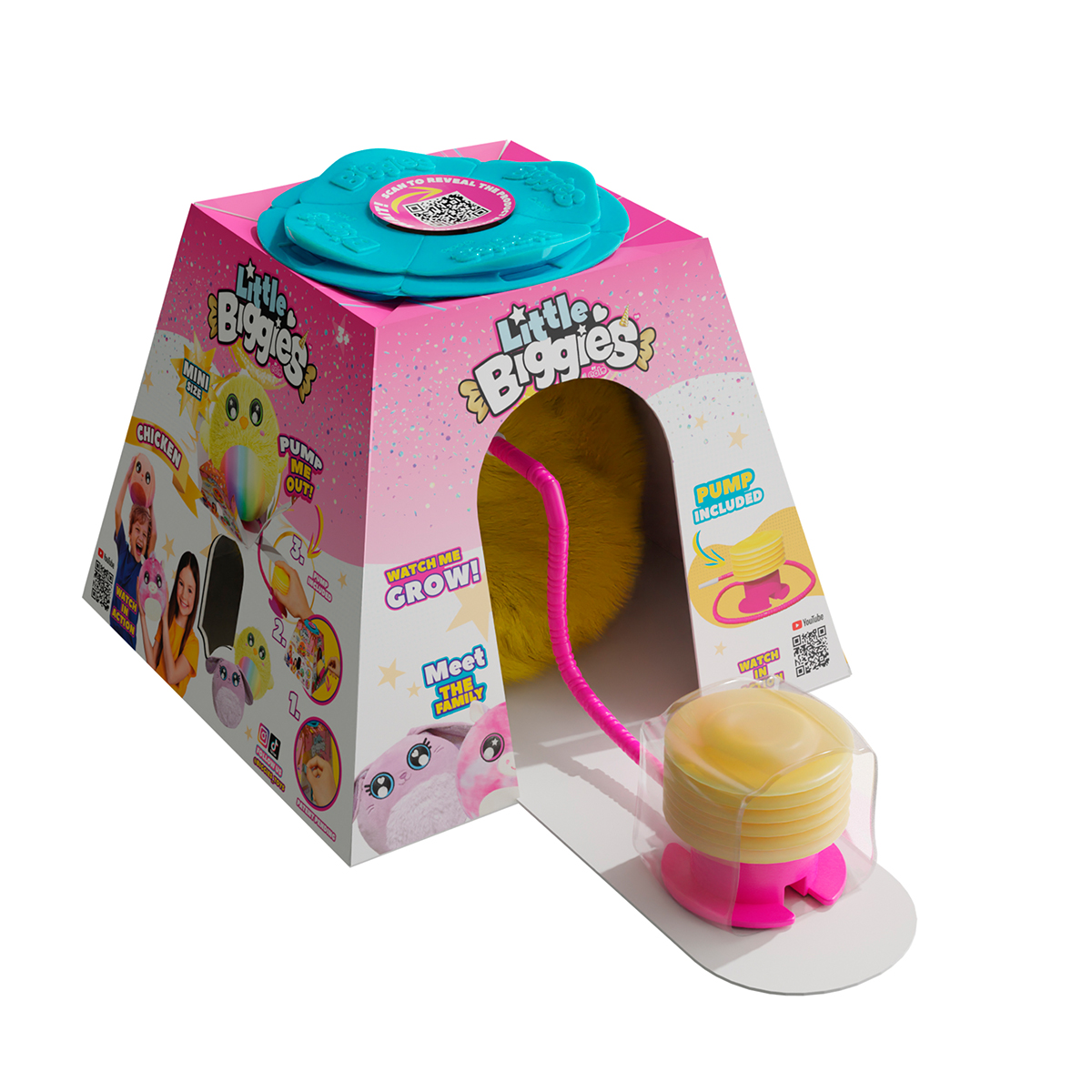 Надувна іграшка Little Foodies Морозиво Biggies 22 cm з насосом у комплекті — превʼю 3