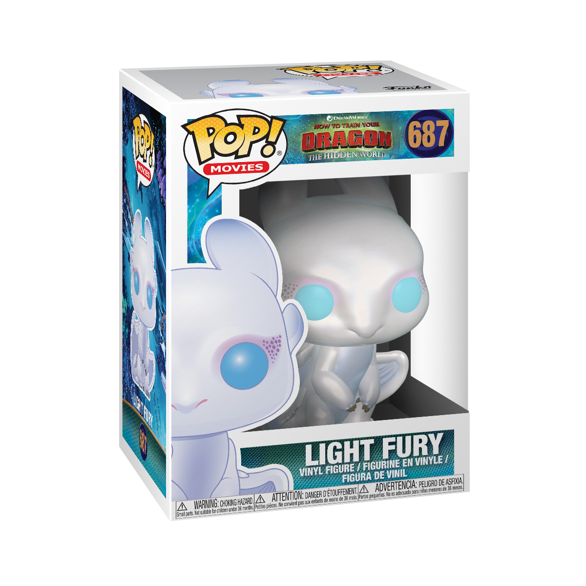Колекційна ігрова фігурка Як приборкати дракона Денна Фурія - Funko Pop Light Fury — превʼю 1